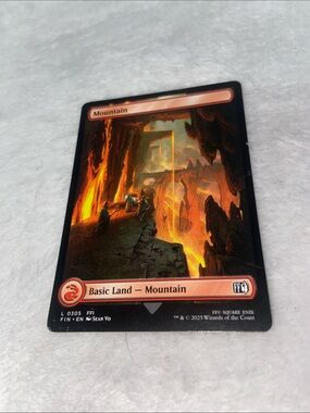Mountain Basic Land card (#0305)  Magic the Gathering Final Fantasy